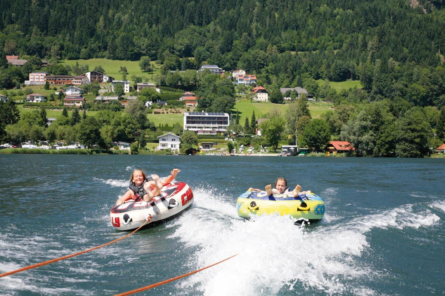 Blaues Haus Ferienwohnung Bodensdorf Ossiacher See Gerlitzen Alpe Kültér fotó